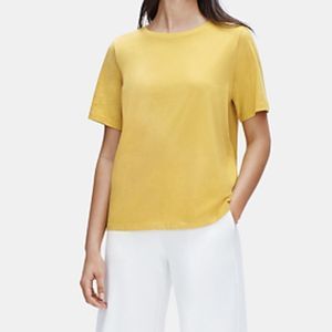 Eileen Fisher Organic Cotton Crew Neck T-Shirt